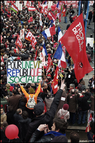Manifestation du Front de Gauche [ 18 Mars , Bastille ]