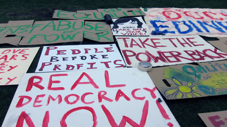 occupy placards