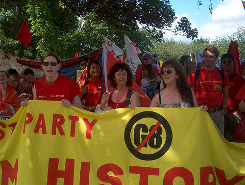 SSP on Make Poverty History demo