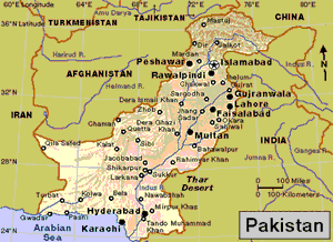 Map of Pakistan